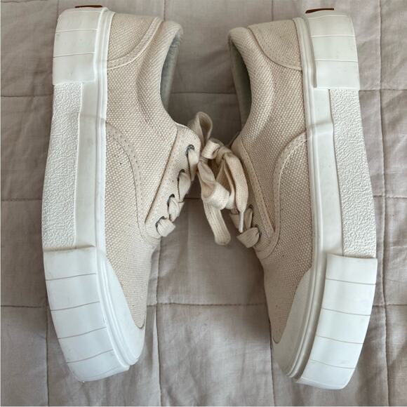 Good News Oatmeal Canvas Opal Core Chunky Sneakers - EU 40 US Women 9 US Men 7 - Picture 4 of 13